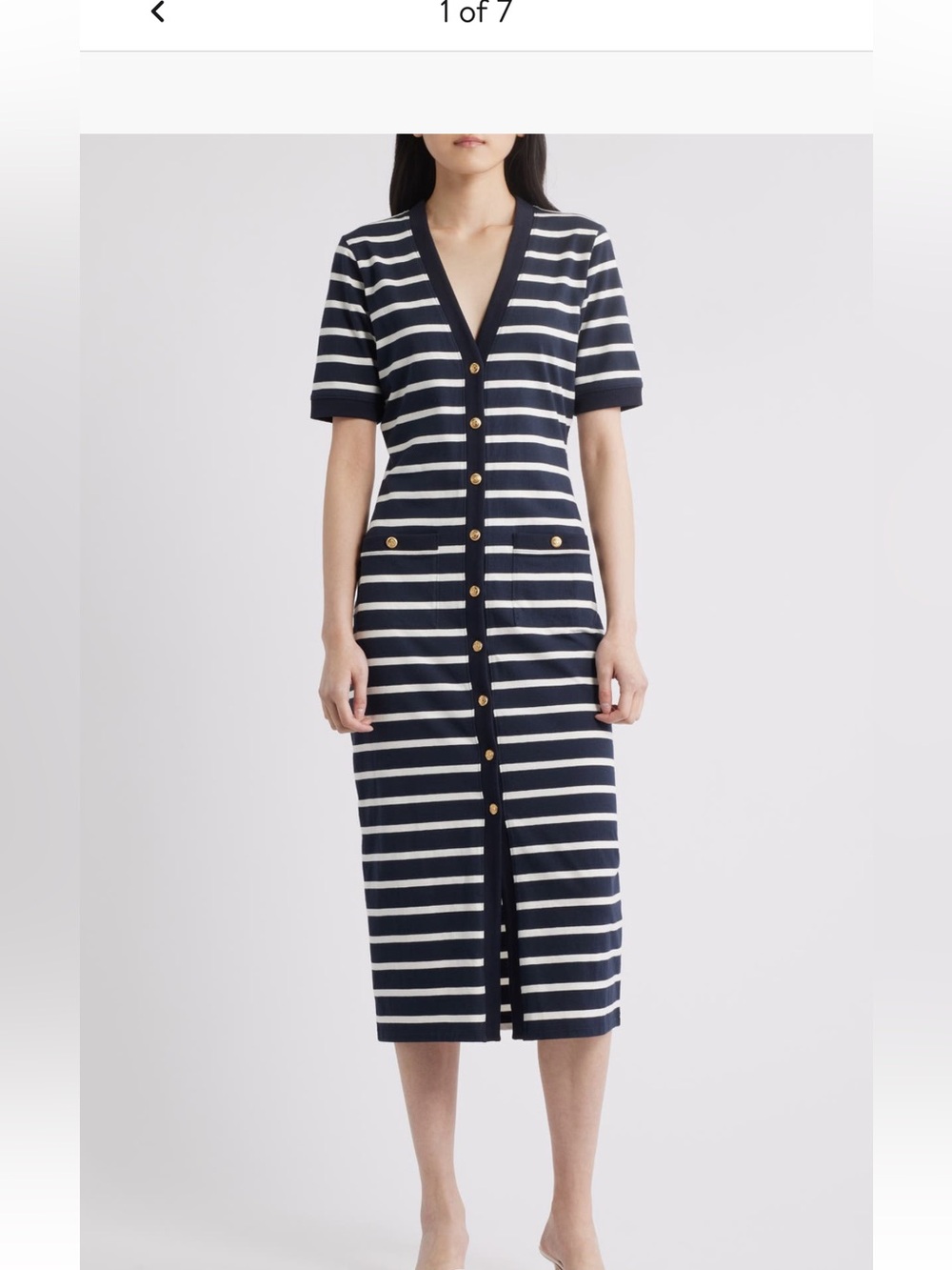 The Striped Sailor Midi Dress